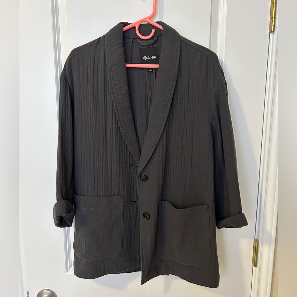 Madewell casual blazer, grey